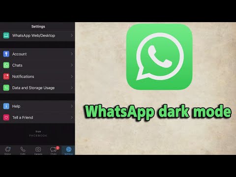 تفعيل الوضع الليلي في الواتس أب لجهاز الأيفون - dark mode whatsapp ios
