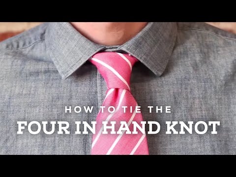 How To Tie A Perfect Four In Hand Knot