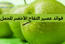 فوائد عصير التفاح الأخضر للحمل 