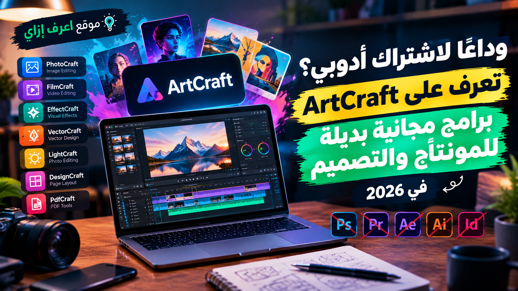 ArtCraft 2026: برامج مجانية بديلة لأدوبي.. هل تستحق التجربة؟
