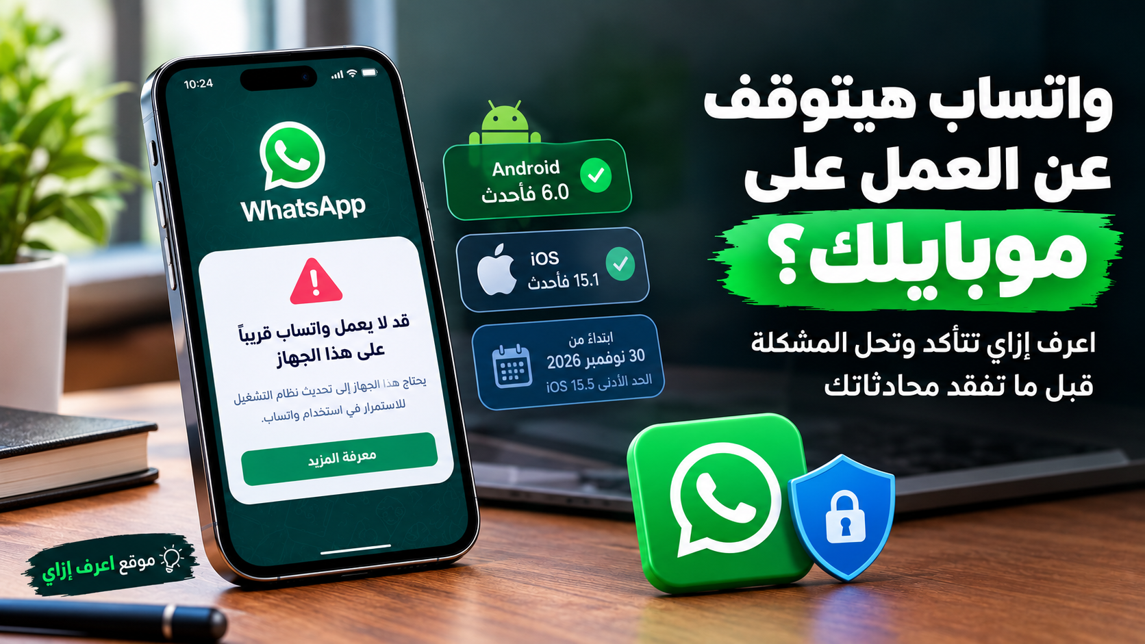 واتساب هيتوقف عن العمل على موبايلك؟ اعرف إزاي تتأكد وتحل المشكلة قبل ما تفقد محادثاتك