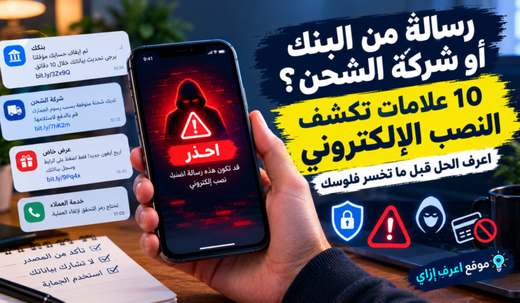 رسالة من البنك أو شركة الشحن؟ 10 علامات تكشف النصب الإلكتروني